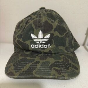 Adidas Kids Green Camouflage Hat